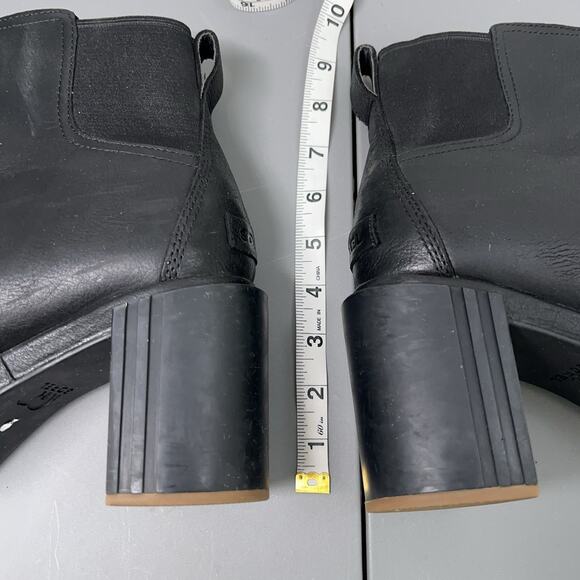 Sorel JOAN NOW™ Women's Chelsea Boot 11 Black NL3303-010 Heeled Leather - Picture 12 of 14